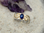 Ring in 925/Silber und 585/Gelbgold mit einem ovalen Safir  ( cab.)