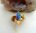 Goldschmiede-Ring in 585/ Gelbgold mit einem Opal