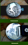 Runde Gürtelschnalle / Buckles in 925/Silber mit eigenem Logo