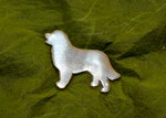 Tierschmuck-Pin-Hund in 925/Silber , Motiv Berner Sennenhund