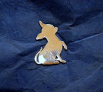 Tierschmuck-Pin in 925/Silber , Motiv Chihuahua