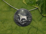 Tierschmuck-Anhänger in 925/Silber, Motiv "Labrador-Retriever"