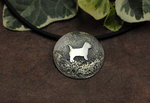 Tierschmuck-Anhänger in 925/Silber Motiv "Cairn Terrier"