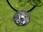 Hundeschmuck-Anhänger in 925/Silber, Motiv "Labrador-Retriever"