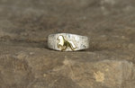 Ring in 925/Silber und 585/Gelbgold , Motiv Tölter