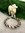 Tierschmuck-Tönnchen in 925 Silber , Motiv Hundepfote